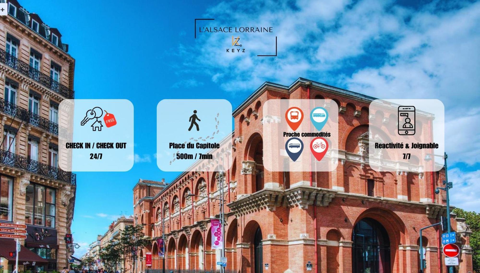 דירות טולוז L Alsace Lorraine - A 5Min Place Du Capitole -Free Checkin -Wifi חדר תמונה